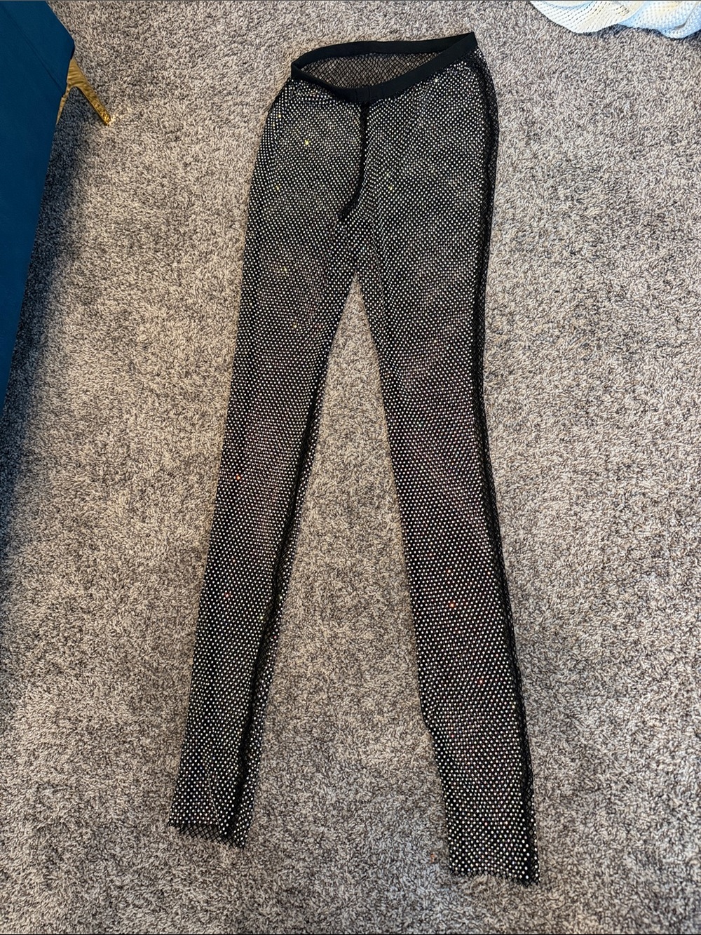 Black High-Waist Polka Dot Skinny Jeans